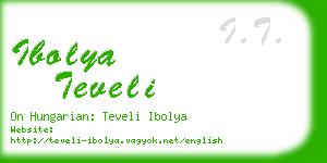 ibolya teveli business card